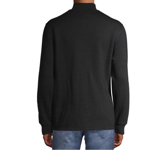 George Men's  Quarter Zip Fleece,  Size (Large) Black - Picture 3 of 5